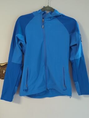 Outdoor Research Bright Turquoise Hooded Jacket